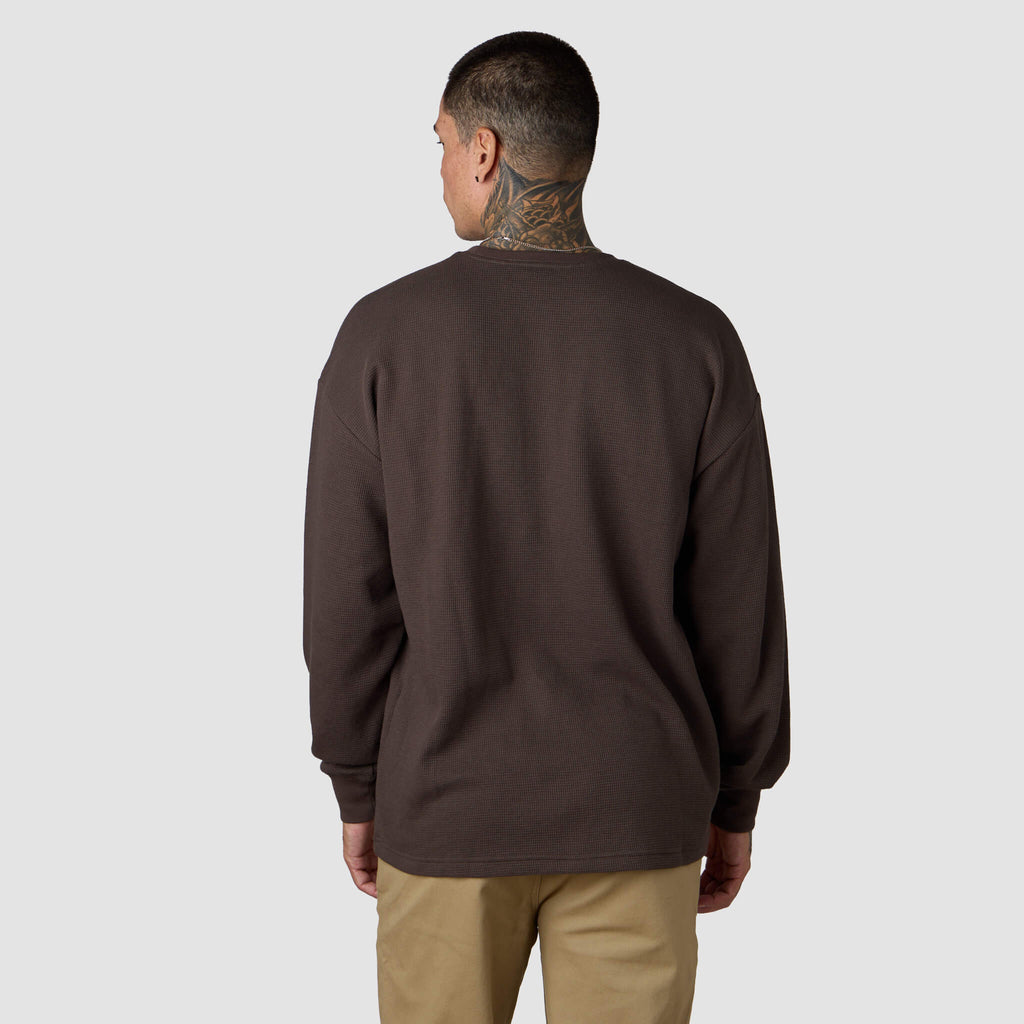(New) Waffle Knit Thermal - Coffee