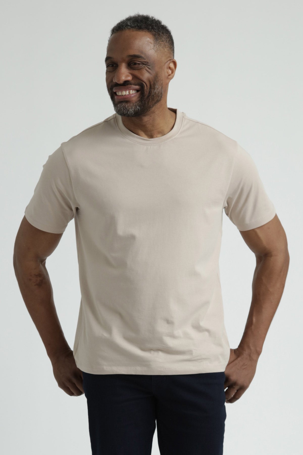Organic Crew Neck T-Shirt 6 Pack (Relaxed Fit) / Tan