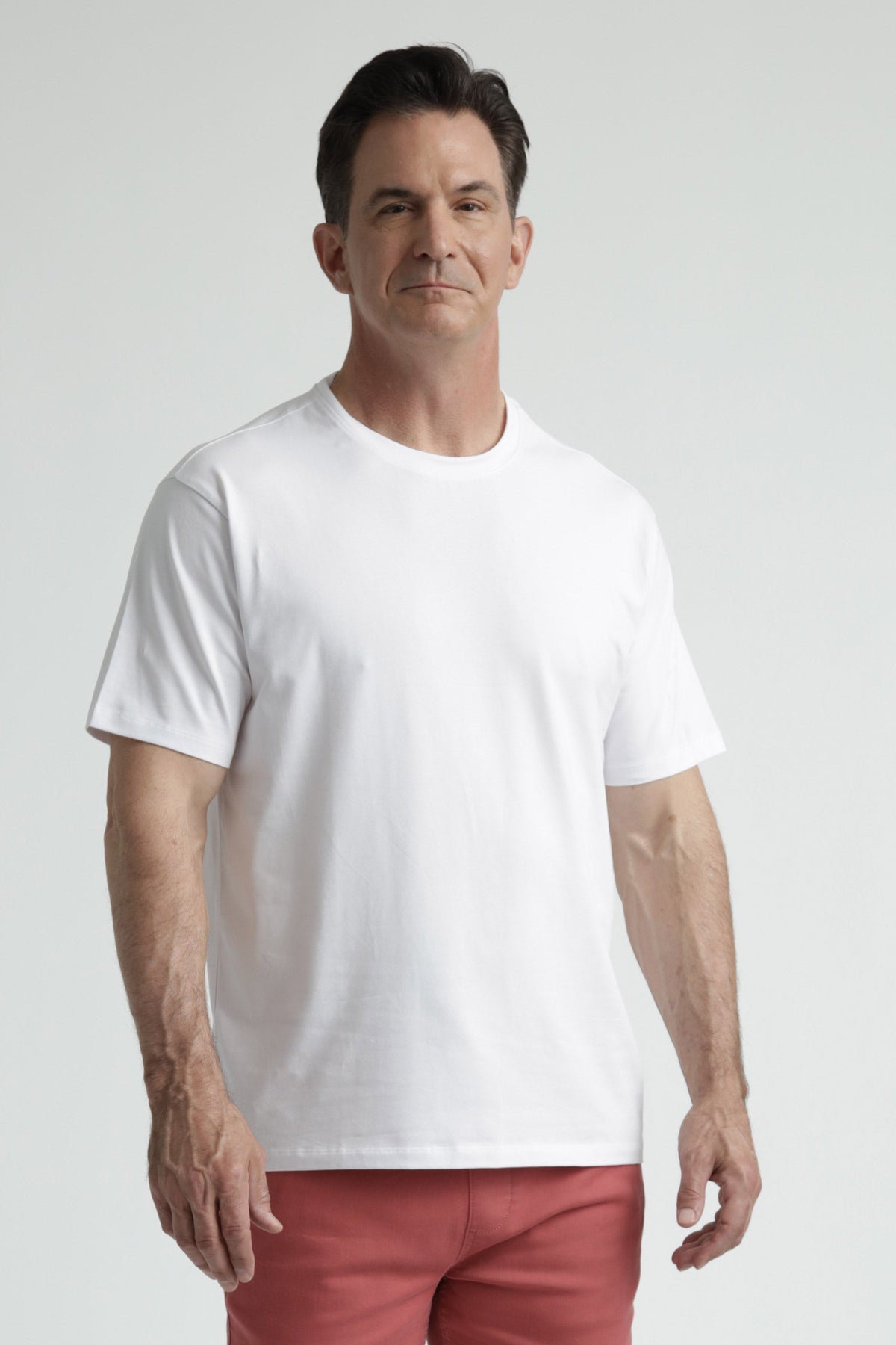 Organic Crew Neck T-Shirt 3 Pack (Relaxed Fit) / White