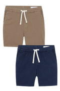 Everyday Comfort Shorts (Slim Fit) / Dark Khaki & Navy