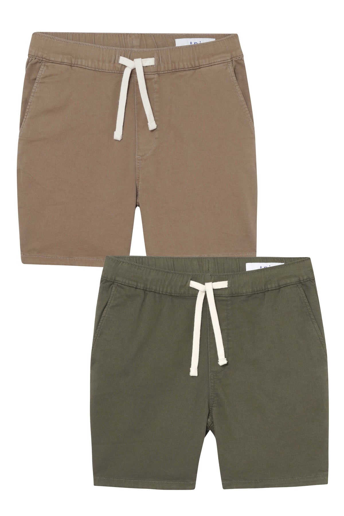 Everyday Comfort Shorts (Slim Fit) / Dark Khaki & Soldier Olive