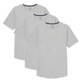 Organic Crew Neck T-Shirt 3 Pack (Slim Fit) / Heather Grey