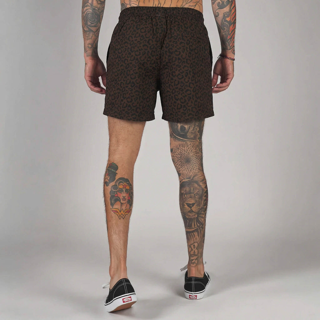 (New) Leopard Shorts - Brown