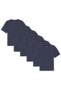 Organic Neck T-Shirt 6 Pack (Relaxed Fit) / Navy