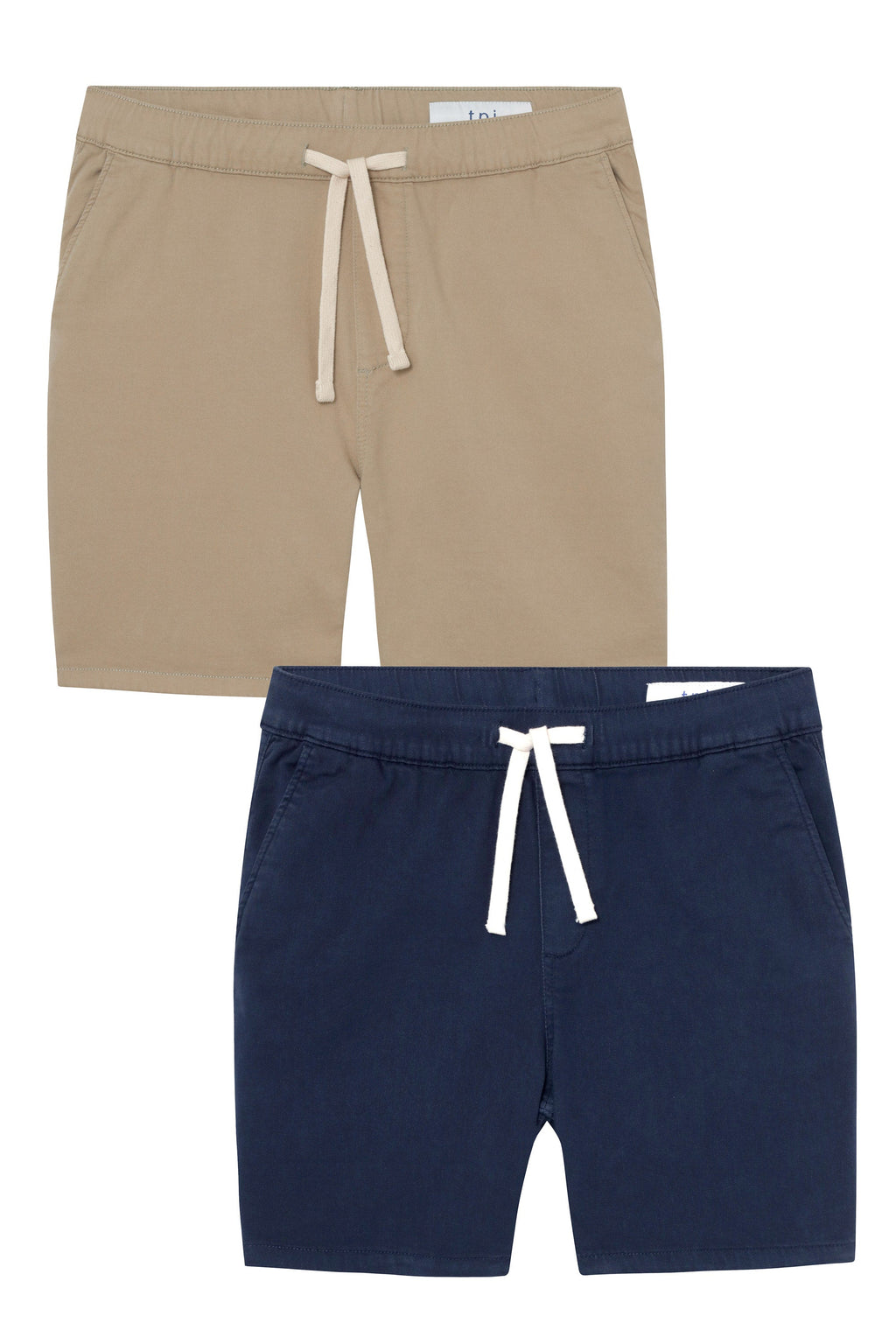 Everyday Comfort Shorts (Slim Fit) / Light Khaki & Navy