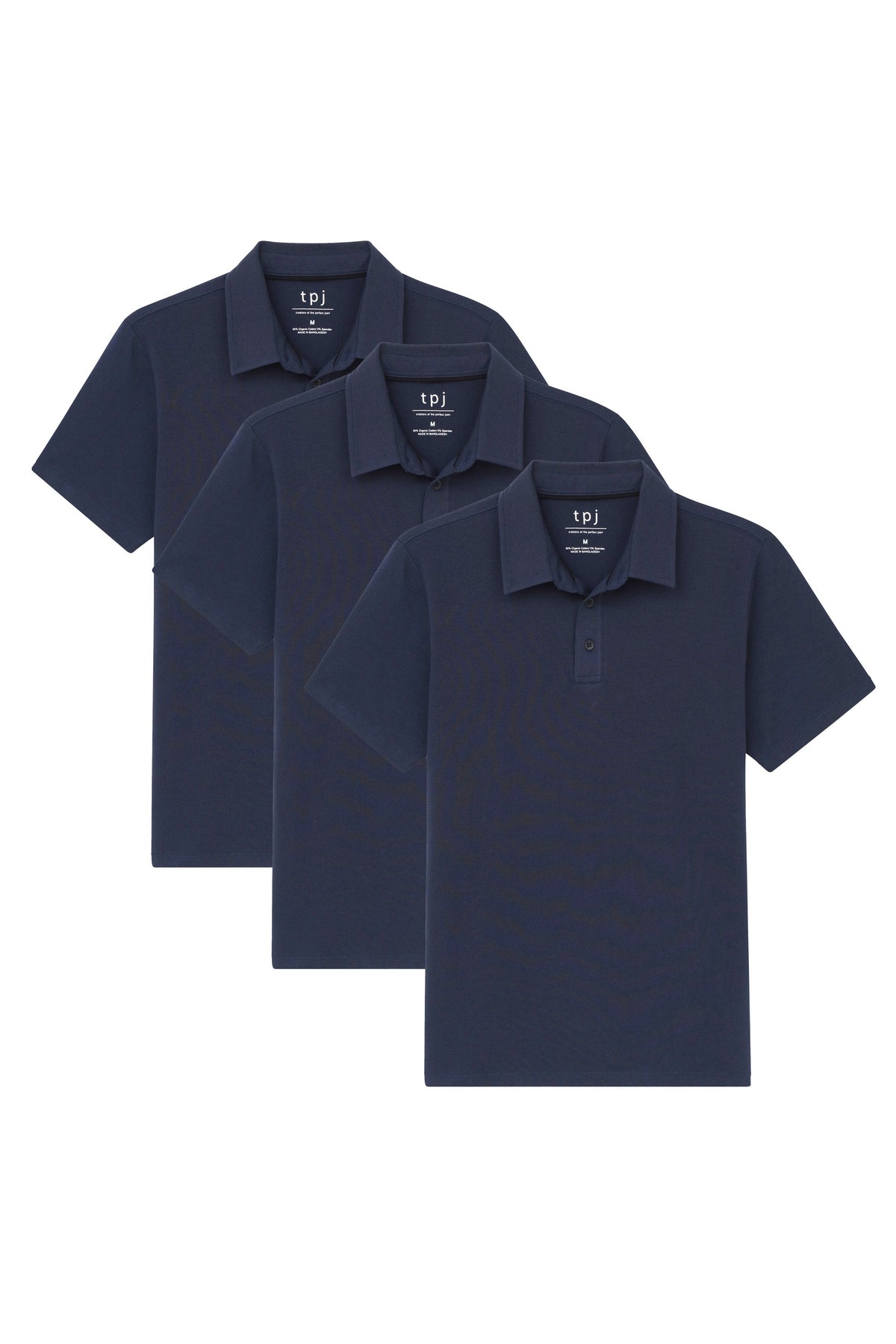 Organic Polo Shirt 3 Pack / Navy