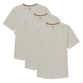Organic Crew Neck T-Shirt 3 Pack (Slim Fit) / Oatmeal Heather