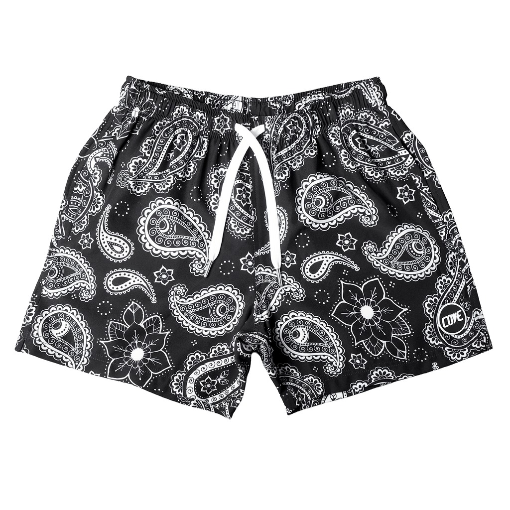 (New) Paisley Shorts - Black
