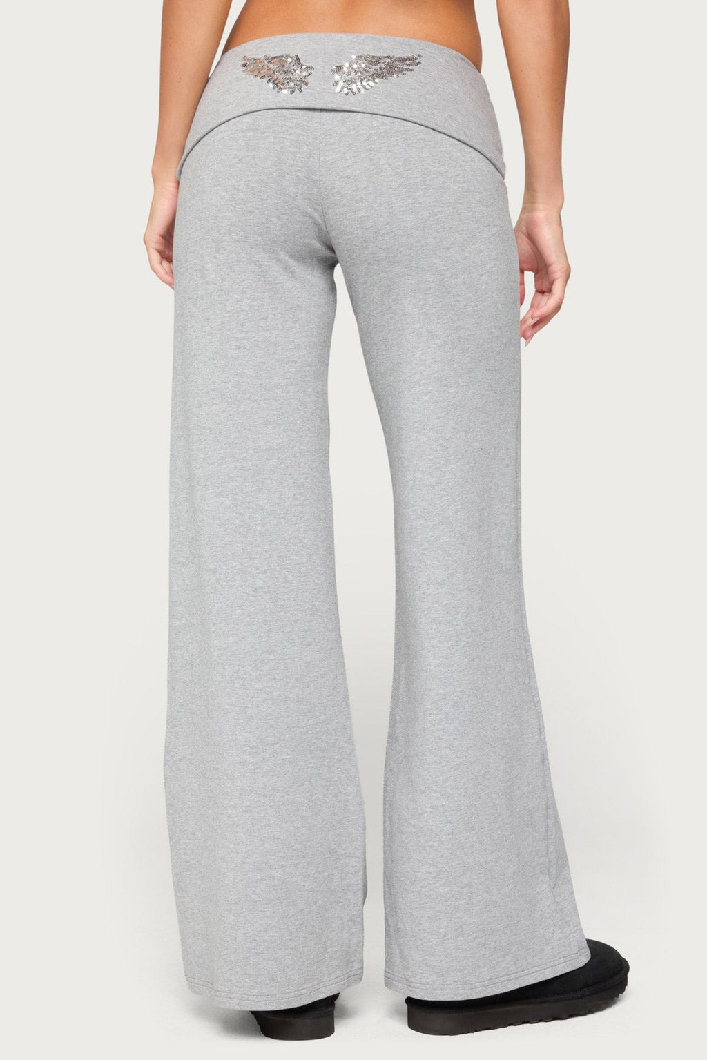 Angel Energy Sequin Foldover Pants