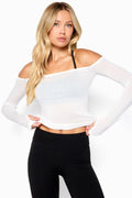 Gemima Sheer Off Shoulder Top