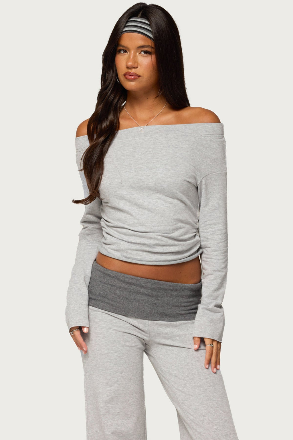 Sunnie Off Shoulder Ruched Top
