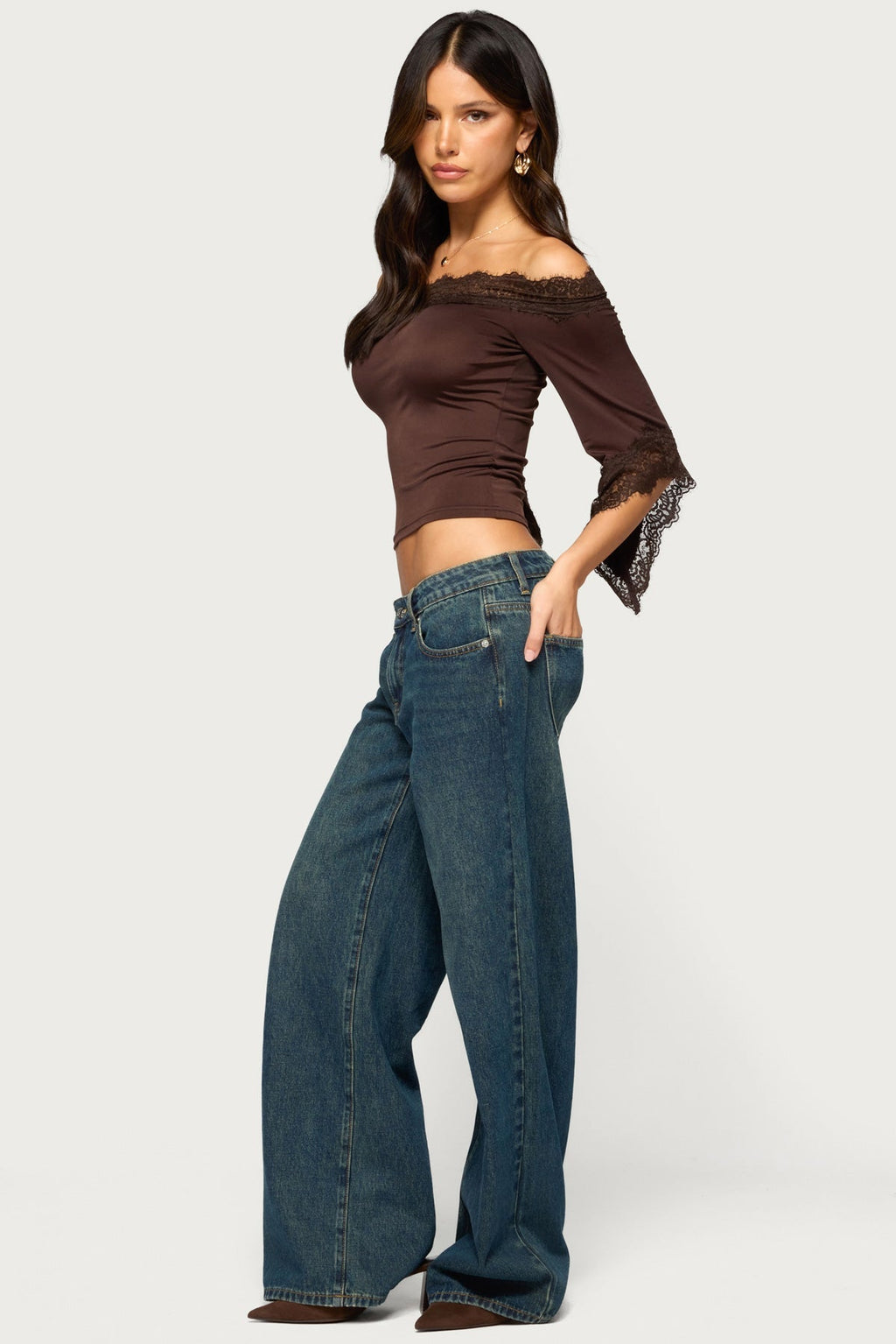 Damie Off Shoulder Lacey Top