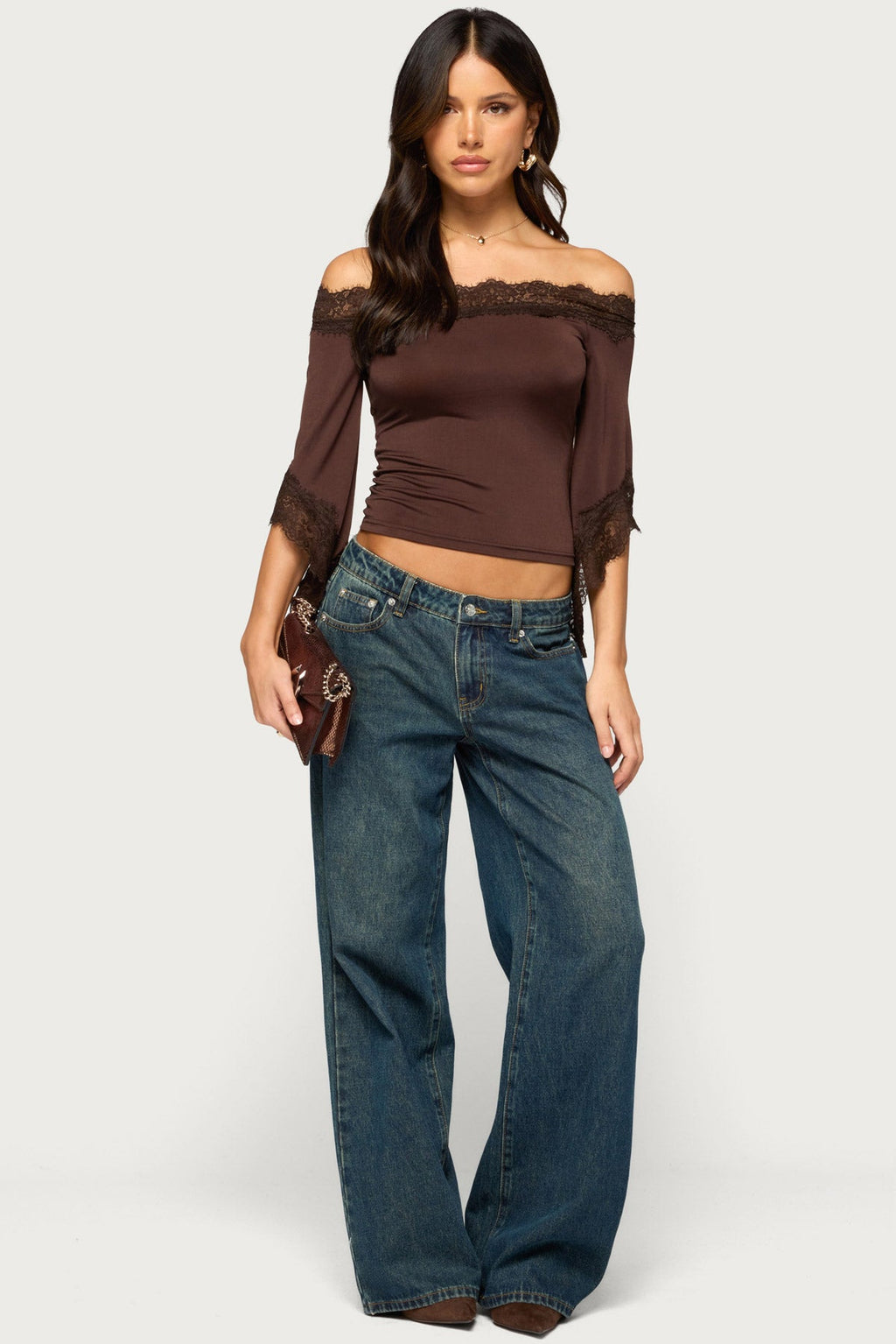 Damie Off Shoulder Lacey Top