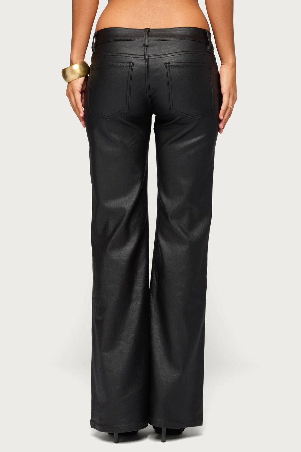 Bayley Low Rise Faux Leather Pants