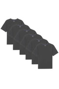 Organic Neck T-Shirt 6 Pack (Relaxed Fit)/ Slate