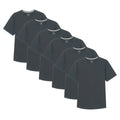 Organic Crew Neck T-Shirt 6 Pack (Slim Fit) / Slate