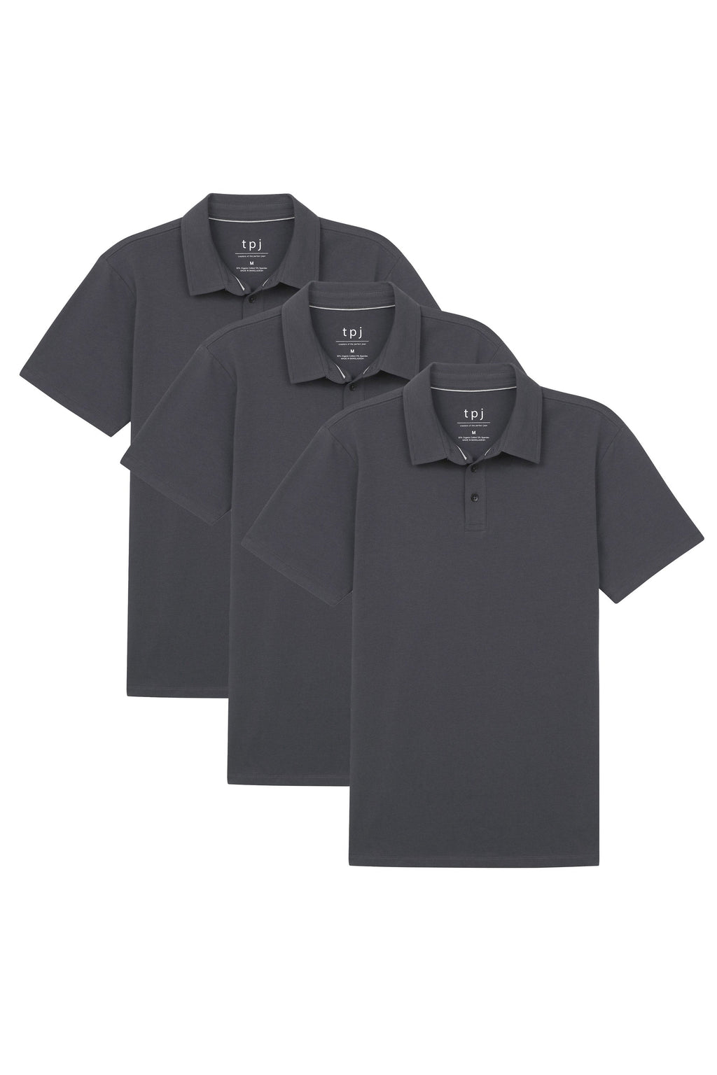 Organic Polo Shirt 3 Pack / Slate