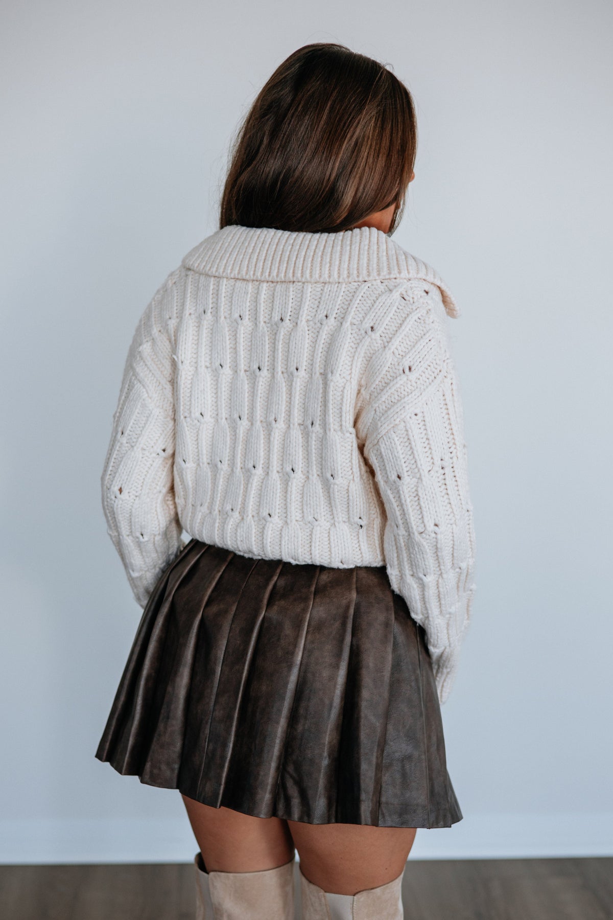 Andria Leather Skirt