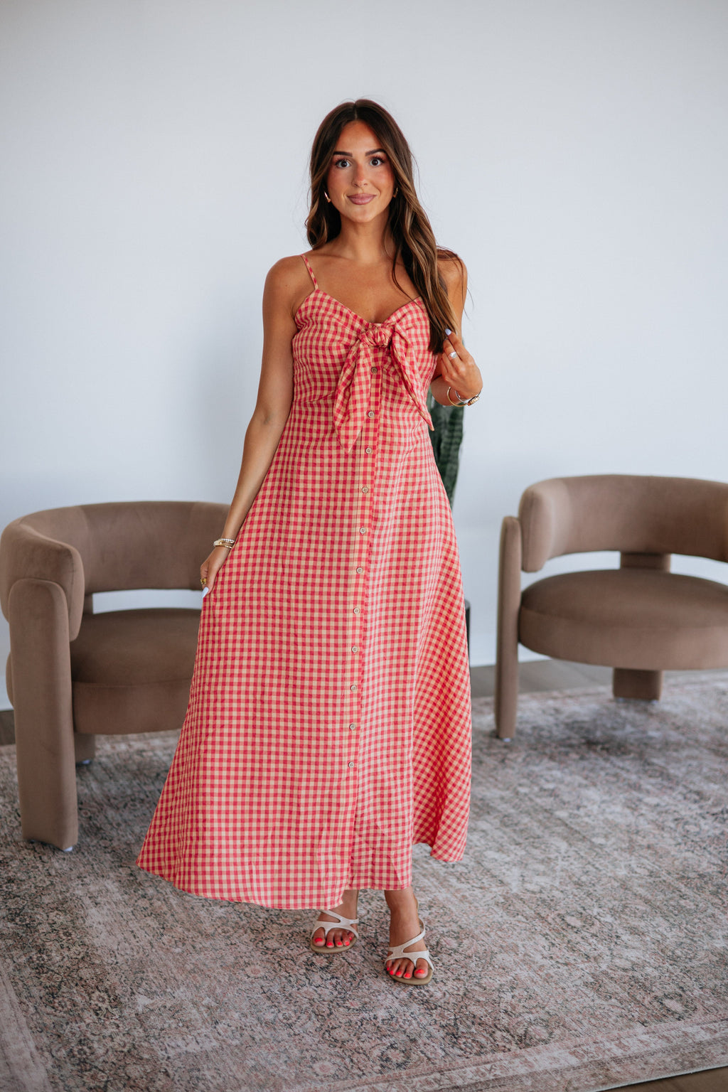 Ariella Gingham Dress