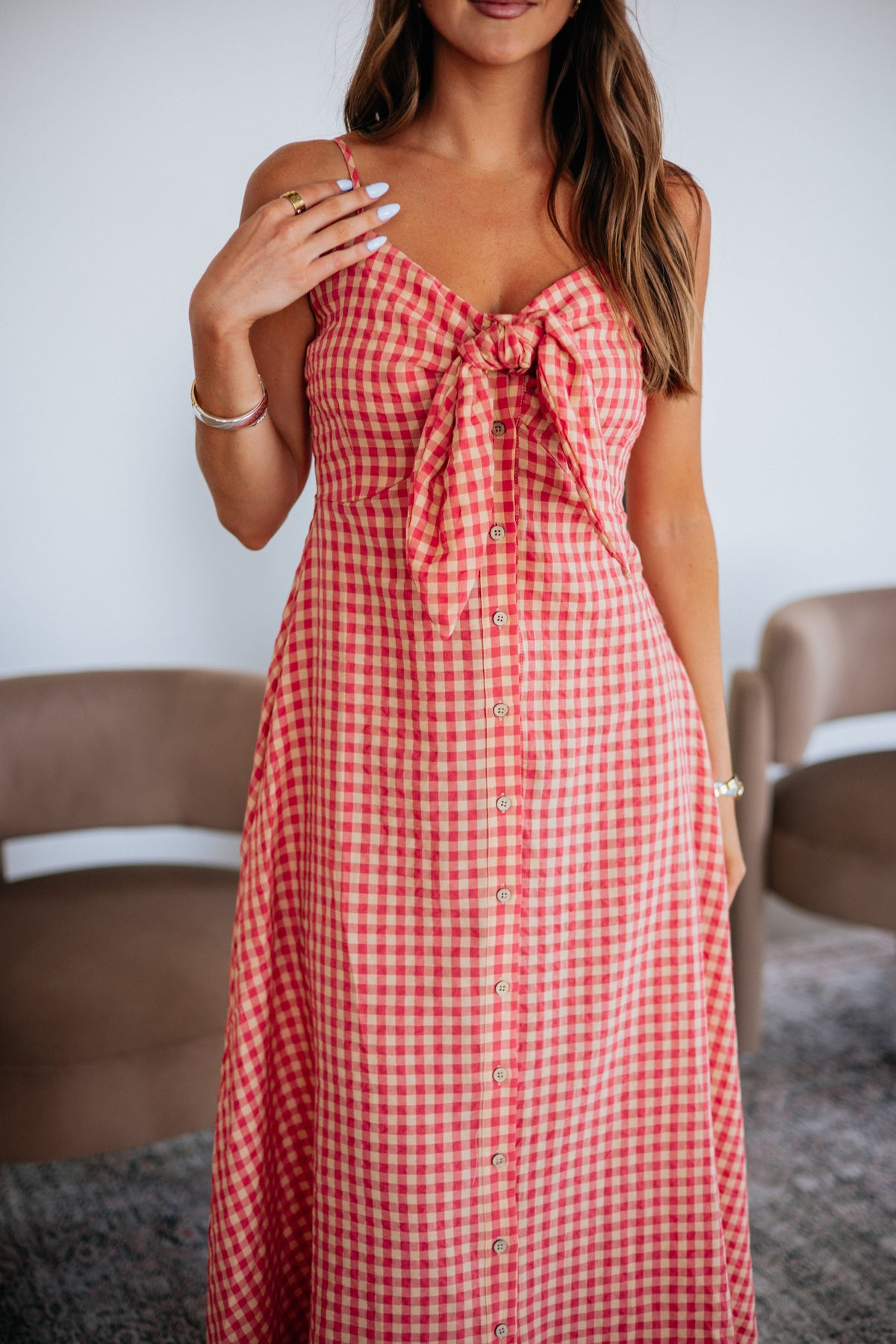 Ariella Gingham Dress