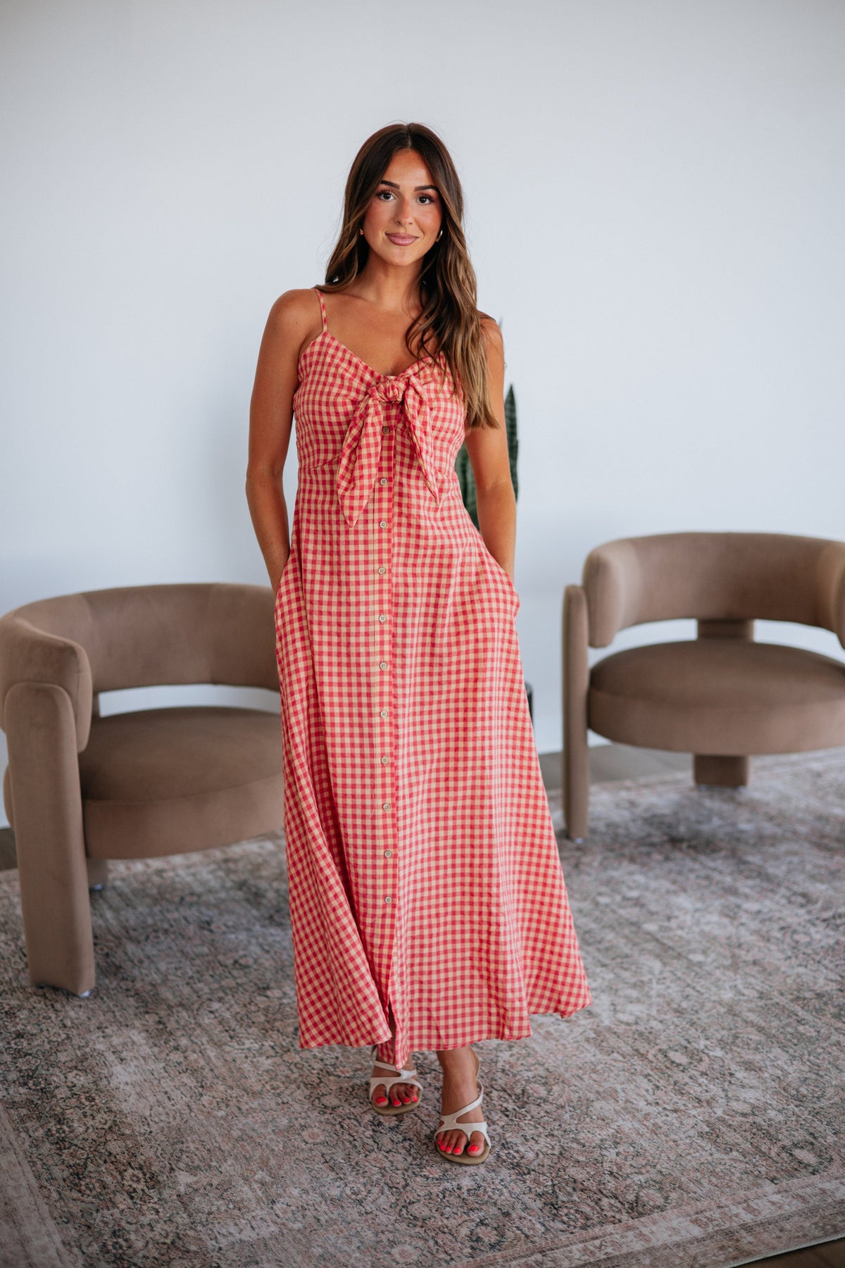 Ariella Gingham Dress