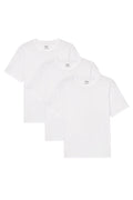 Organic Crew Neck T-Shirt 3 Pack (Relaxed Fit) / White